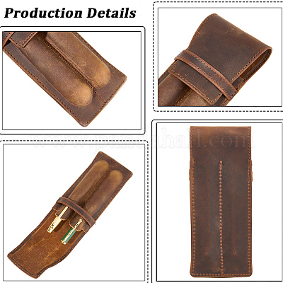 Пенал из кожи crazy horse&nbsp;OFST-WH20816-001B-1