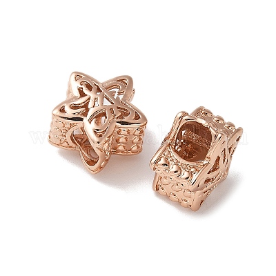 Латунные бусины&nbsp;KK-U057-07RG-1