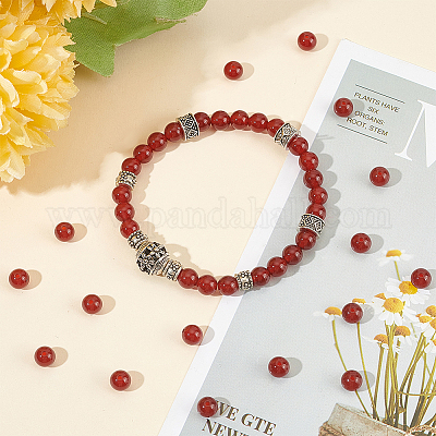 3 нити натуральных бусин сердолика&nbsp;G-GO0001-10-1