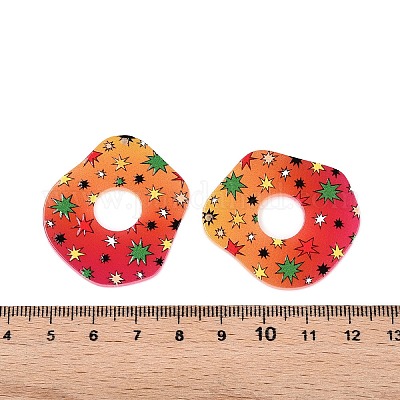 Печатные акриловые подвески&nbsp;OACR-T028-08B-1