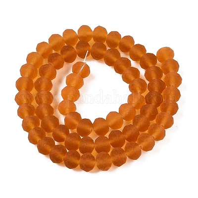 Прозрачные стеклянные бусины X-EGLA-A044-T8mm-MD04-1