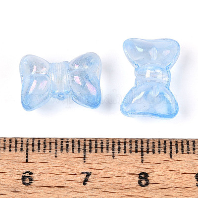 Выпечка расписные прозрачные стеклянные бусины DGLA-T004-05H-1