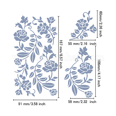 Трафареты для резки металла в стиле ретро из нержавеющей стали&nbsp;DIY-WH0242-298-1