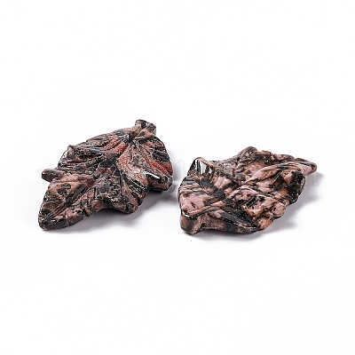 Природные подвески родонит&nbsp;G-I336-01-21-1