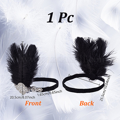 Перо ленты для волос&nbsp;PHAR-WH0020-04-1