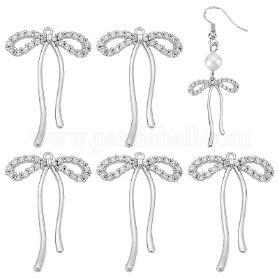 6шт латунные подвески со стразами&nbsp;KK-BC0014-26P-1