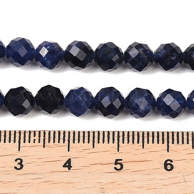 Природный содалит бисер нитей&nbsp;G-B175-D09-6mm-1