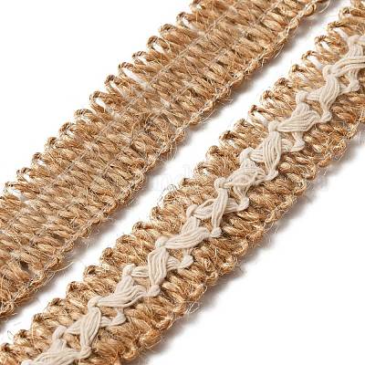 Плетеная лента из мешковины&nbsp;OCOR-WH0073-77-1
