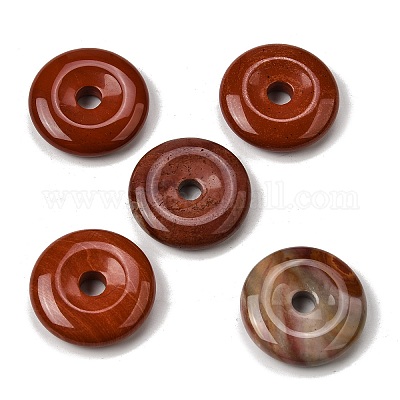 Природные красной яшмы подвески&nbsp;G-F820-13A-02-1