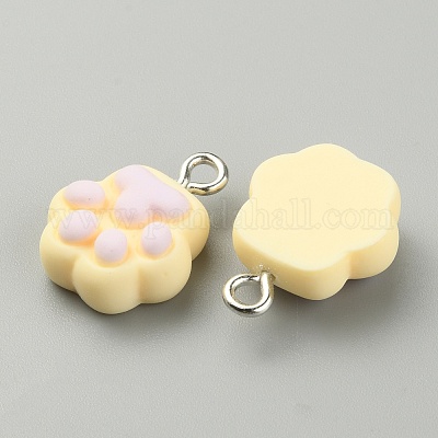 Подвески из непрозрачной смолы RESI-WH0027-22D-1