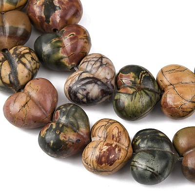 Натуральный камень пикассо/полихромные бусины из яшмы&nbsp;G-D098-B02-1