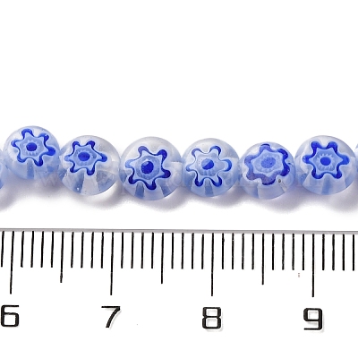 Ручной работы millefiori стеклянные бусины нитки LAMP-G164-11E-1