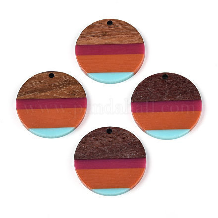 Подвески из смолы и ореха RESI-T057-40-1