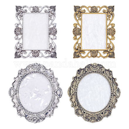 4шт 2 стиля 2 цвета смоляная имитация ракушки цветовая палитра&nbsp;DIY-NB0013-56-1