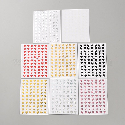 8 лист пластиковых самоклеящихся наклеек для дизайна ногтей&nbsp;AJEW-WH20073-027-1