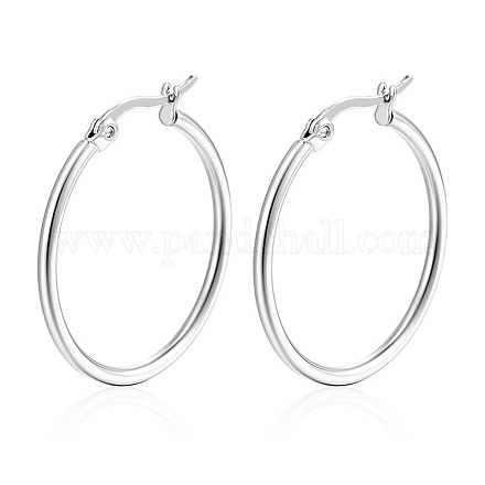 Серьги-кольца из нержавеющей стали 304 PW-WG89744-03-1