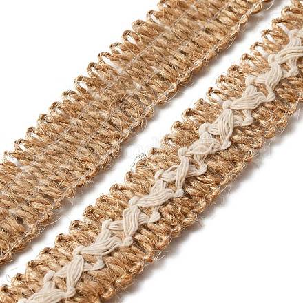 Плетеная лента из мешковины&nbsp;OCOR-WH0073-77-1