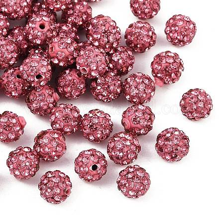 Бусины со стразами RB-H284-6MM-Half-209-1