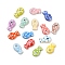 Handmade Porcelain Beads, Fish, Famille Rose Porcelain, Mixed Color, 19x11~12x7.5~8mm, Hole: 2mm