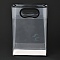 Rectangle Transparent Plastic Bags, with Handles, for Shopping, Crafts, Gifts, Black, 26x18cm, 10pcs/bag
