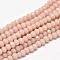 Faceted Rondelle Glass Beads Strands, PeachPuff, 4x3mm, Hole: 1mm, about 105~110pcs/strand, 38~39cm