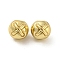 Alloy Beads, Long-Lasting Plated, Lead Free & Cadmium Free & Nickel Free, Round, Golden, 7.5x8x9mm, Hole: 2mm