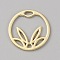Alloy Pendant, Golden, Flat Round, 20x1mm, Hole: 4mm