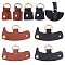 8Pcs 4 Colors PU Leather Undamaged Bag Triangle Buckle Connector, No Punch Detachable Bag Handle Cover for Adding Handbag Crossbody Shoulder Strap, Mixed Color, 3.8x6.5~6.6x1.05~1.2cm, Hole: 11x13.5mm, 2pcs/color