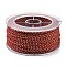20M Nylon Twisted Round Cord, for Bag Strap Making, FireBrick, 2mm, about 21.87 Yards(20m)/Roll