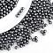 Imitation Pearl Acrylic Beads, No Hole, Round, Slate Gray, 1.5~2mm, about 10000pcs/bag