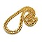 Fashionable 304 Stainless Steel Cuban Link Chain Necklaces, with Lobster Claw Clasps, Faceted, Ion Plating(IP), Real 18K Gold Plated, 23 inch~25 inch(58.4~63.5cm)x14mm