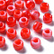 Acrylic European Beads, Imitation Gemstone, Large Hole Beads, Rondelle, Red, 9x6mm, Hole: 4mm, about 1790~1840pcs/500g
