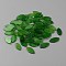 Glass Cabochons, Leaf Mosaic Tiles, for DIY Mosaic Art Crafts, Picture Frames and More, Green, 15.5x8x1.5mm, about 360pcs/set