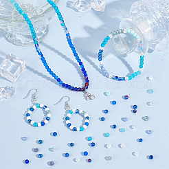 Прозрачные и окрашенные распылением бусины из стекла с эффектом кракле и имитации нефрита&nbsp;GLAA-PH0003-47D