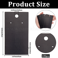 100 шт. прямоугольные бумажные карточки для демонстрации ювелирных изделий&nbsp;CDIS-SP0001-19