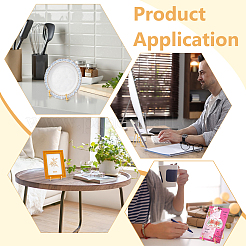 12 шт. железные мольберты для декоративных тарелок&nbsp;ODIS-WA0001-03