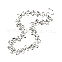 Ожерелья из нержавеющей стали 304 с каплевидными звеньями&nbsp;NJEW-D333-03P