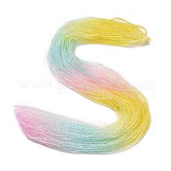 Прозрачный градиент цвета стеклянные бусины пряди&nbsp;GLAA-G101-2mm-17