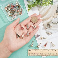 36шт 6 цвета сплава эмалевые подвески&nbsp;ENAM-NB0001-94