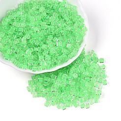 Прозрачные внутри цветные стеклянные бусины&nbsp;SEED-T007-11I