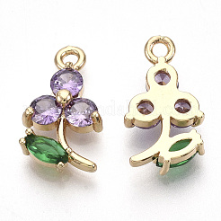 Прозрачные стеклянные подвески&nbsp;X-GLAA-R212-17A