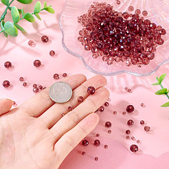 4 прядь 4 вида стеклянных бусин&nbsp;EGLA-TA0012-97A