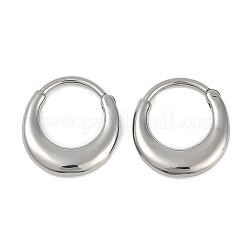 Серьги-кольца из хирургической нержавеющей стали 316&nbsp;EJEW-G416-42C-P