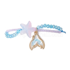 Плетеные браслеты из стеклянных бусин&nbsp;BJEW-MZ00174