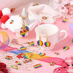 26 шт. 13 стиля радужных эмалевых подвесок из сплава гордости&nbsp;ENAM-TA0001-88