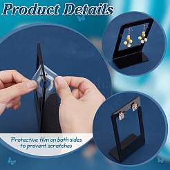 Акриловый дисплей серьги стойки&nbsp;EDIS-WH0012-46A