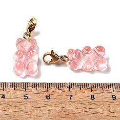 Подвесные украшения из смолы в виде медведя&nbsp;STAS-M092-01G-05