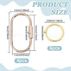 6 шт. разъемные кольца из сплава&nbsp;FIND-UN0007-32