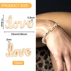 12 шт. латунные соединительные подвески&nbsp;KK-BC0010-78