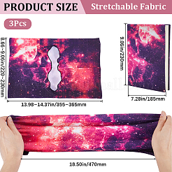 3 шт. обложка для книг из эластичной ткани&nbsp;AJEW-CP0007-41B